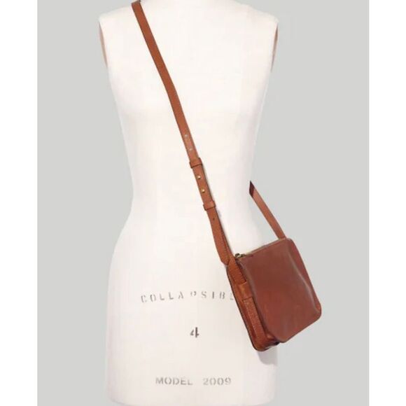 Madewell the Simple Crossbody brown leather bag - Picture 1 of 13
